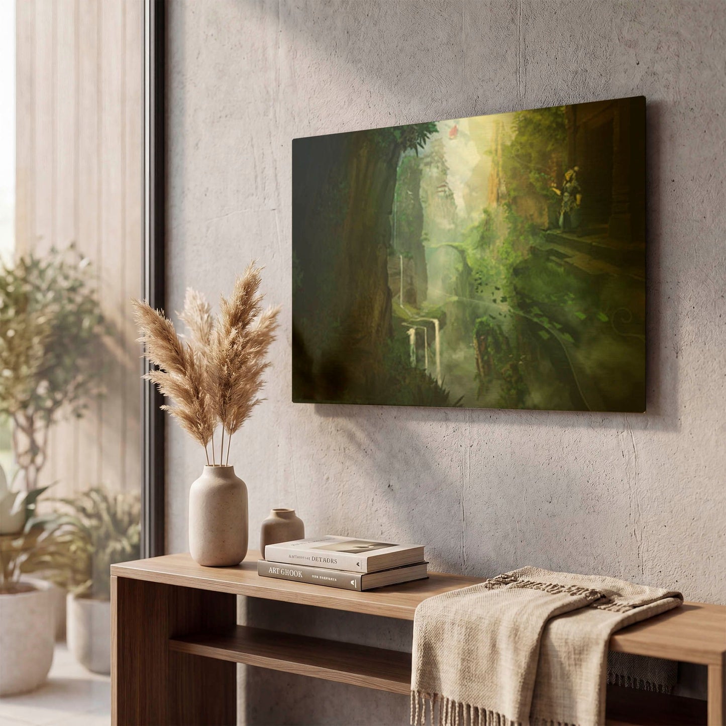 'Dragon Valley' By Jonathan Lam Gold Metal Wall Art