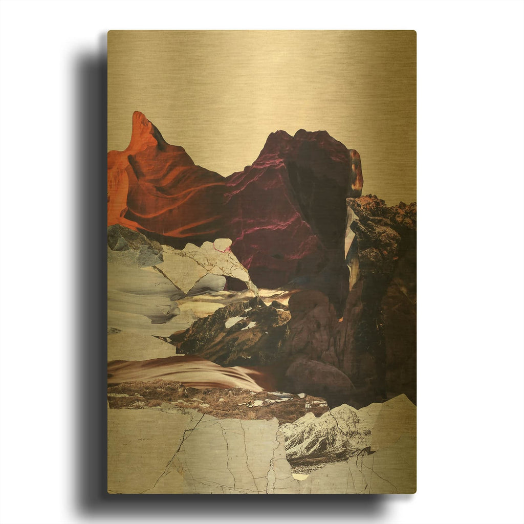 'New Era 2' By Design Fabrikken Gold Metal Wall Art