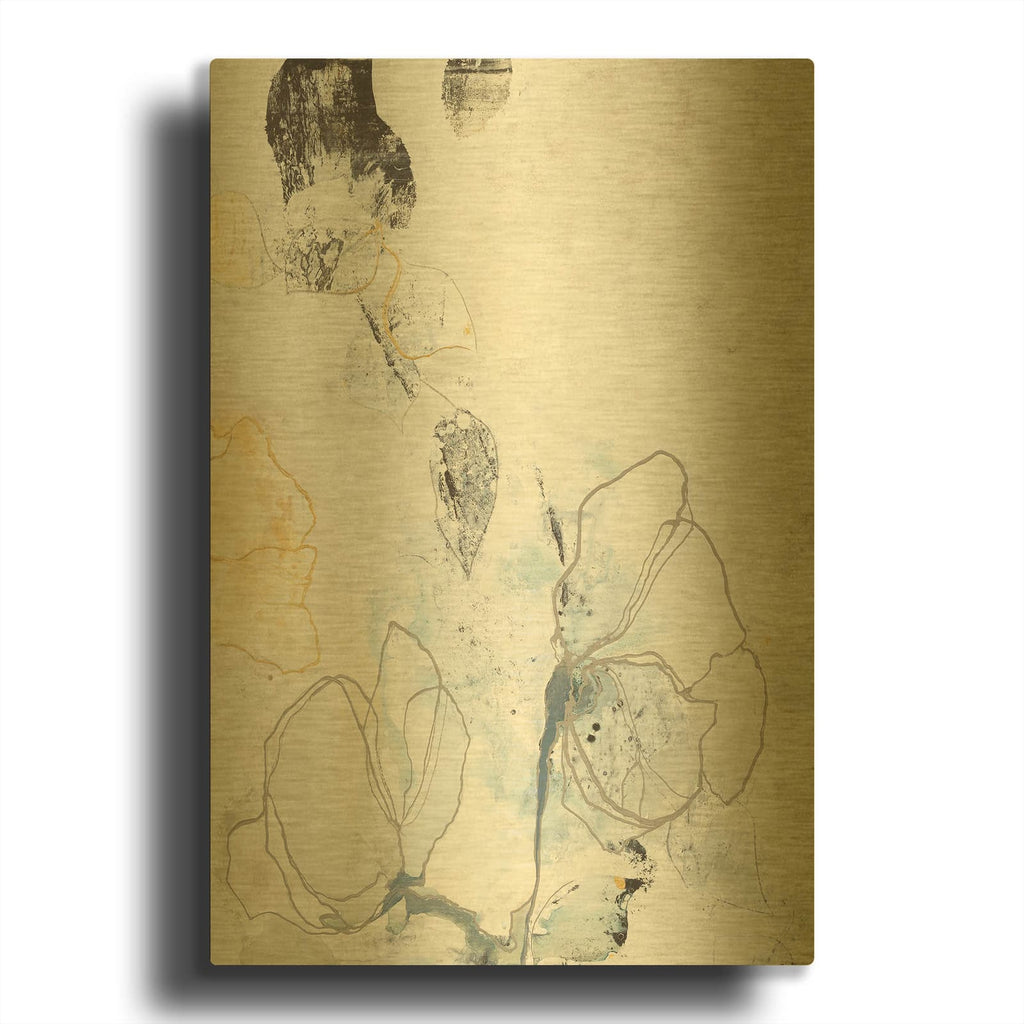 'Nowhere Land 1' By Design Fabrikken Gold Metal Wall Art