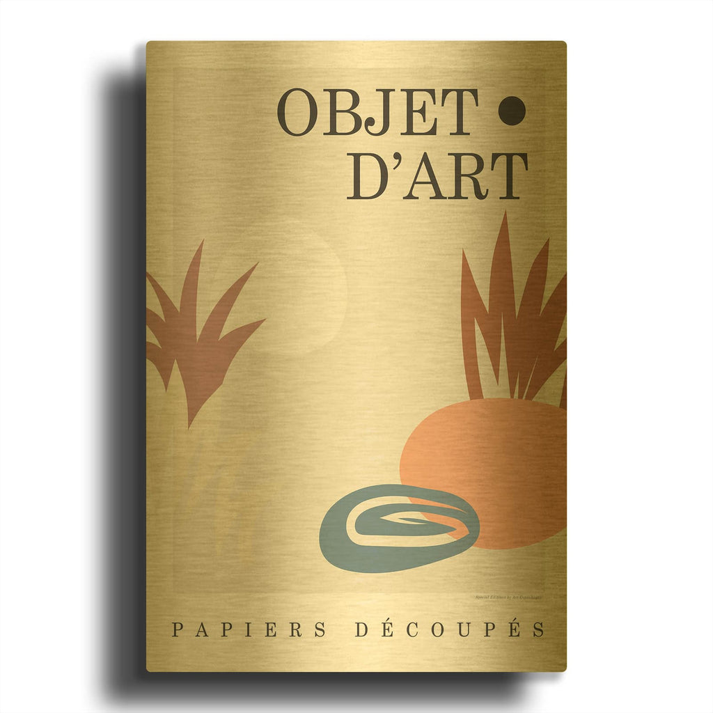'Objet 6' By Design Fabrikken Gold Metal Wall Art