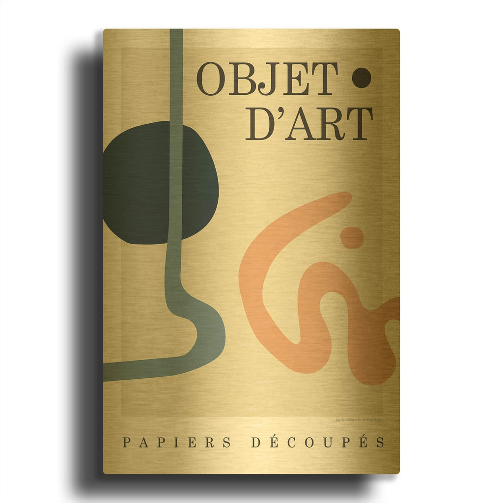 'Objet 7' By Design Fabrikken Gold Metal Wall Art