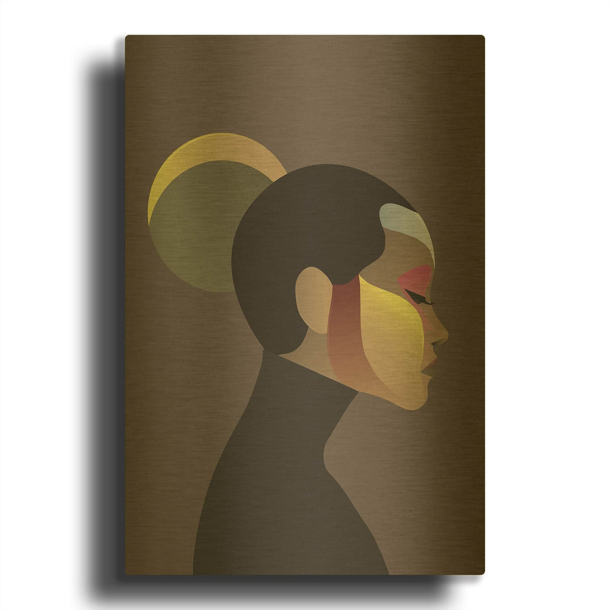 'Off Chart 2' By Design Fabrikken Gold Metal Wall Art
