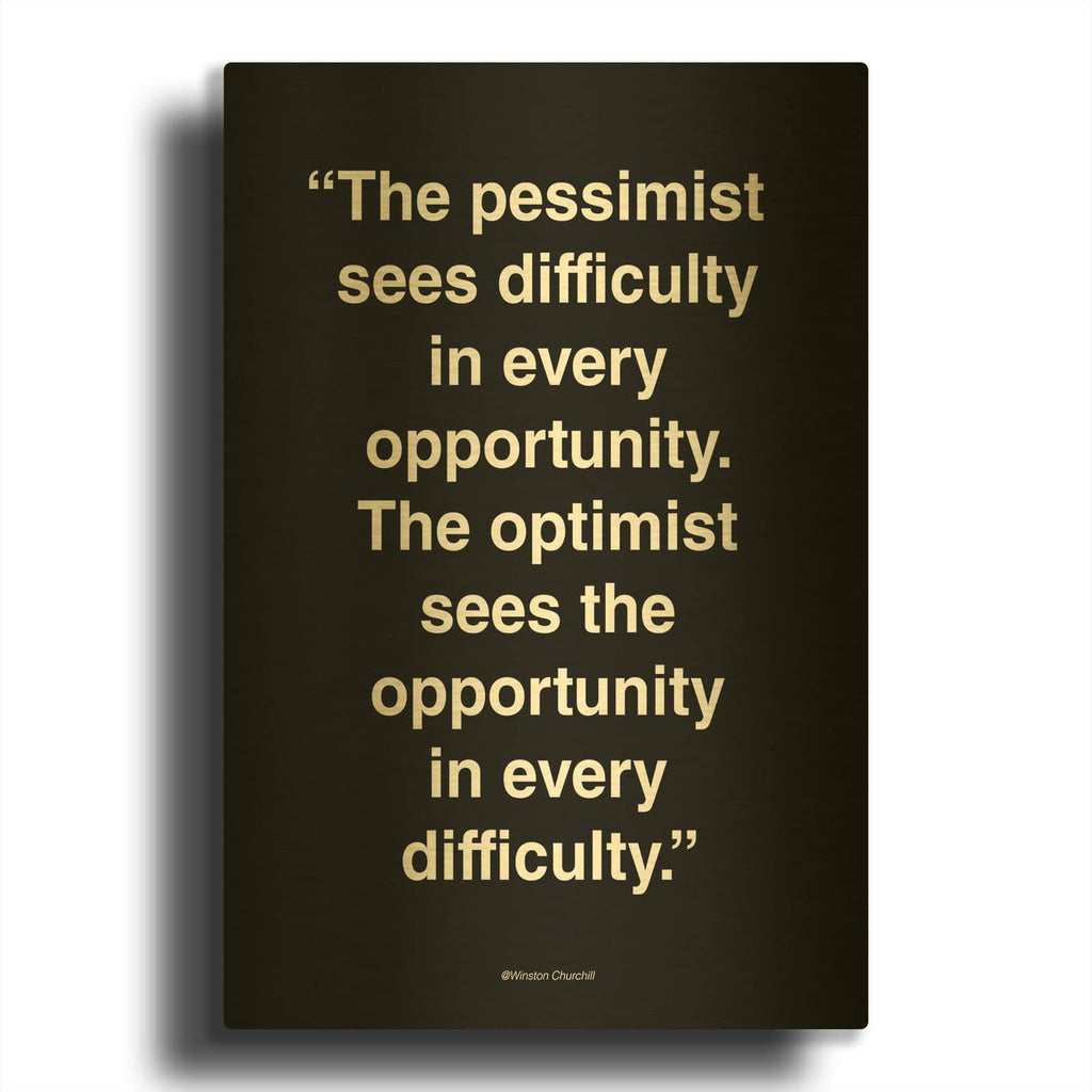 'Opportunity' By Design Fabrikken Gold Metal Wall Art