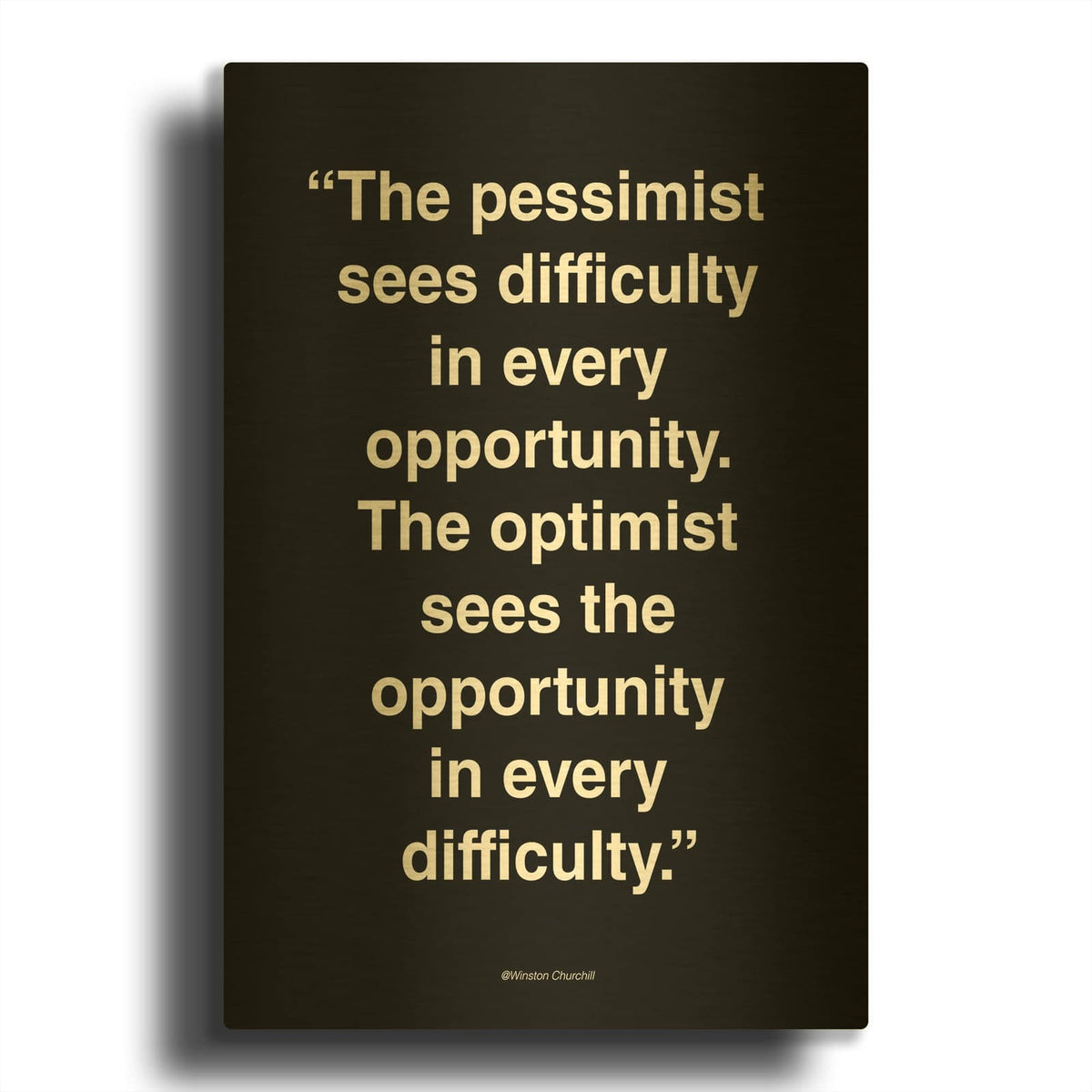 'Opportunity' By Design Fabrikken Gold Metal Wall Art