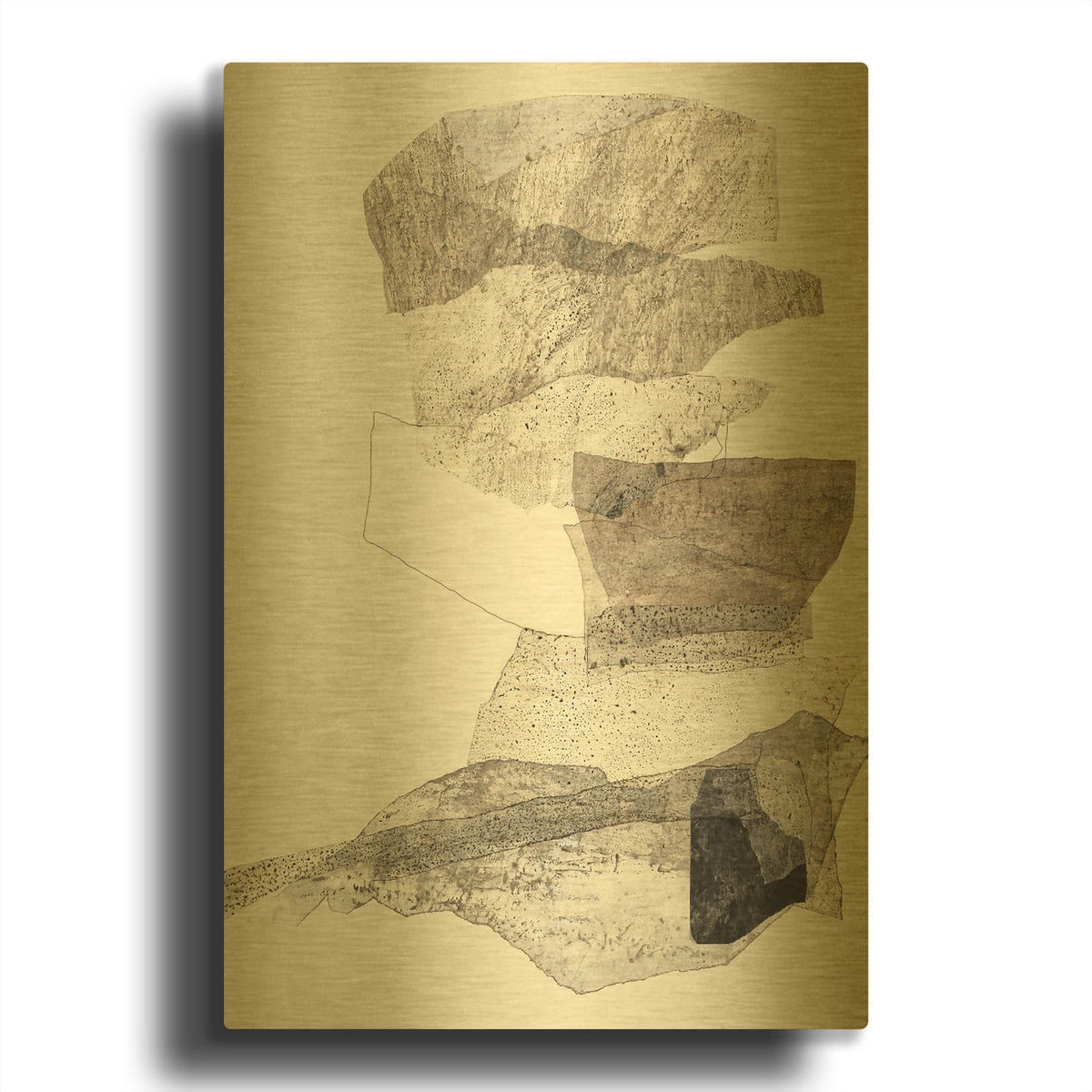 'Organza 2' By Design Fabrikken Gold Metal Wall Art