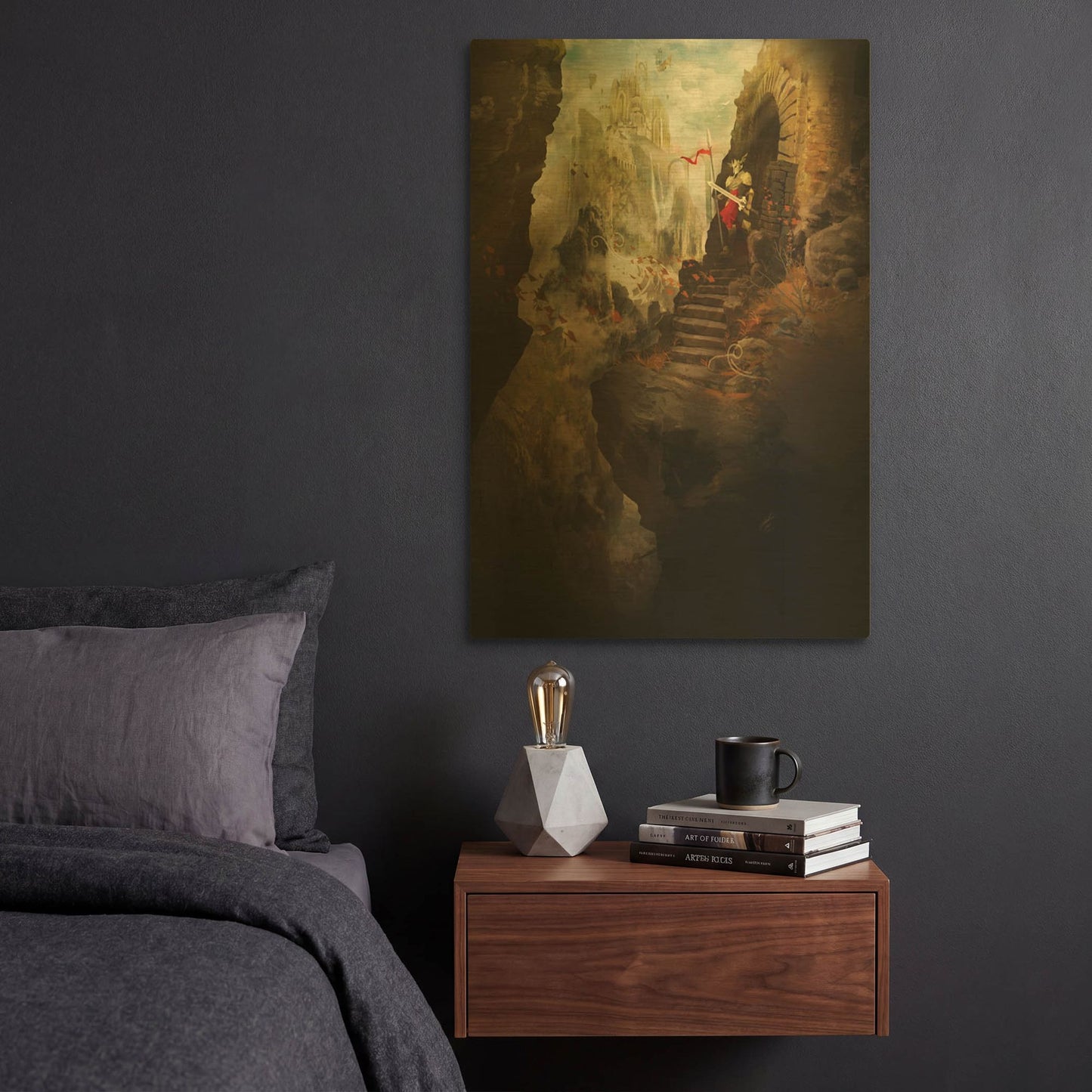 'The Empire' By Jonathan Lam Gold Metal Wall Art