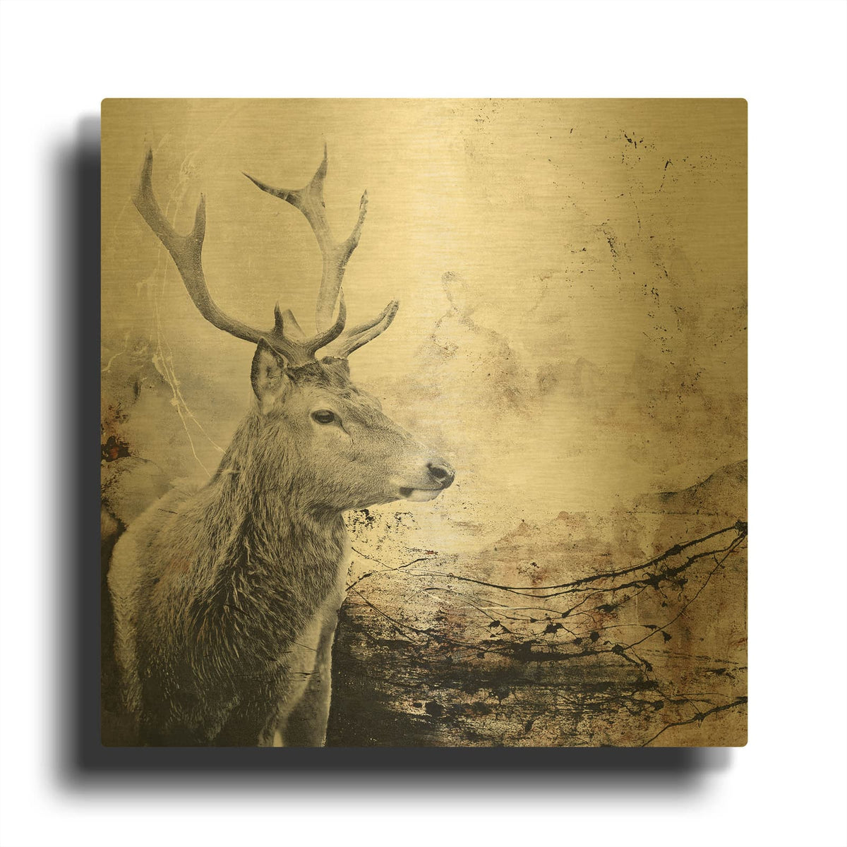'Outbreak' By Design Fabrikken Gold Metal Wall Art