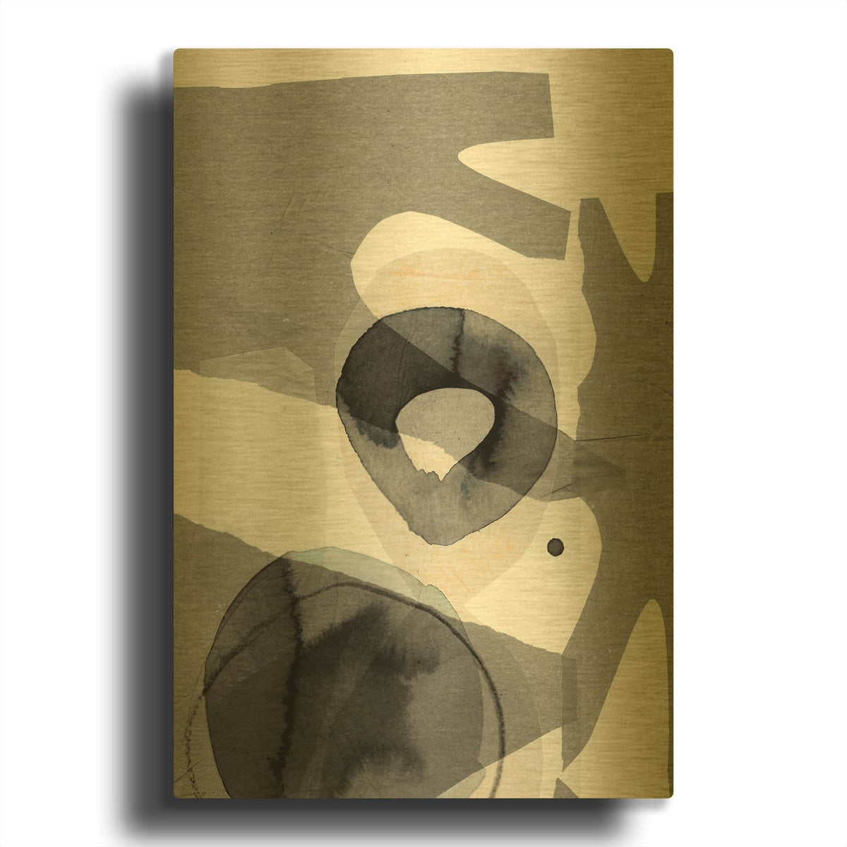 'Paper 1' By Design Fabrikken Gold Metal Wall Art
