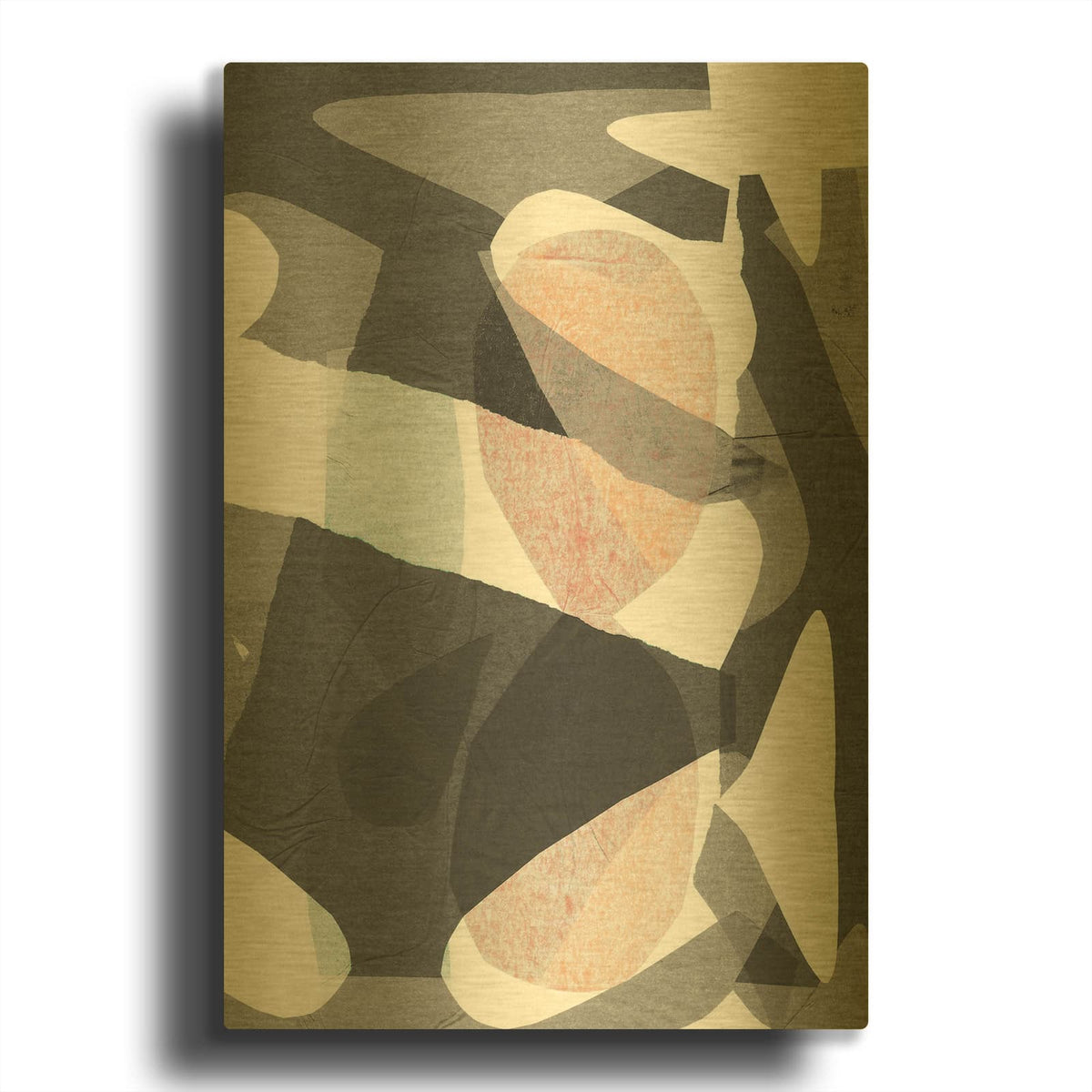 'Paper 2' By Design Fabrikken Gold Metal Wall Art
