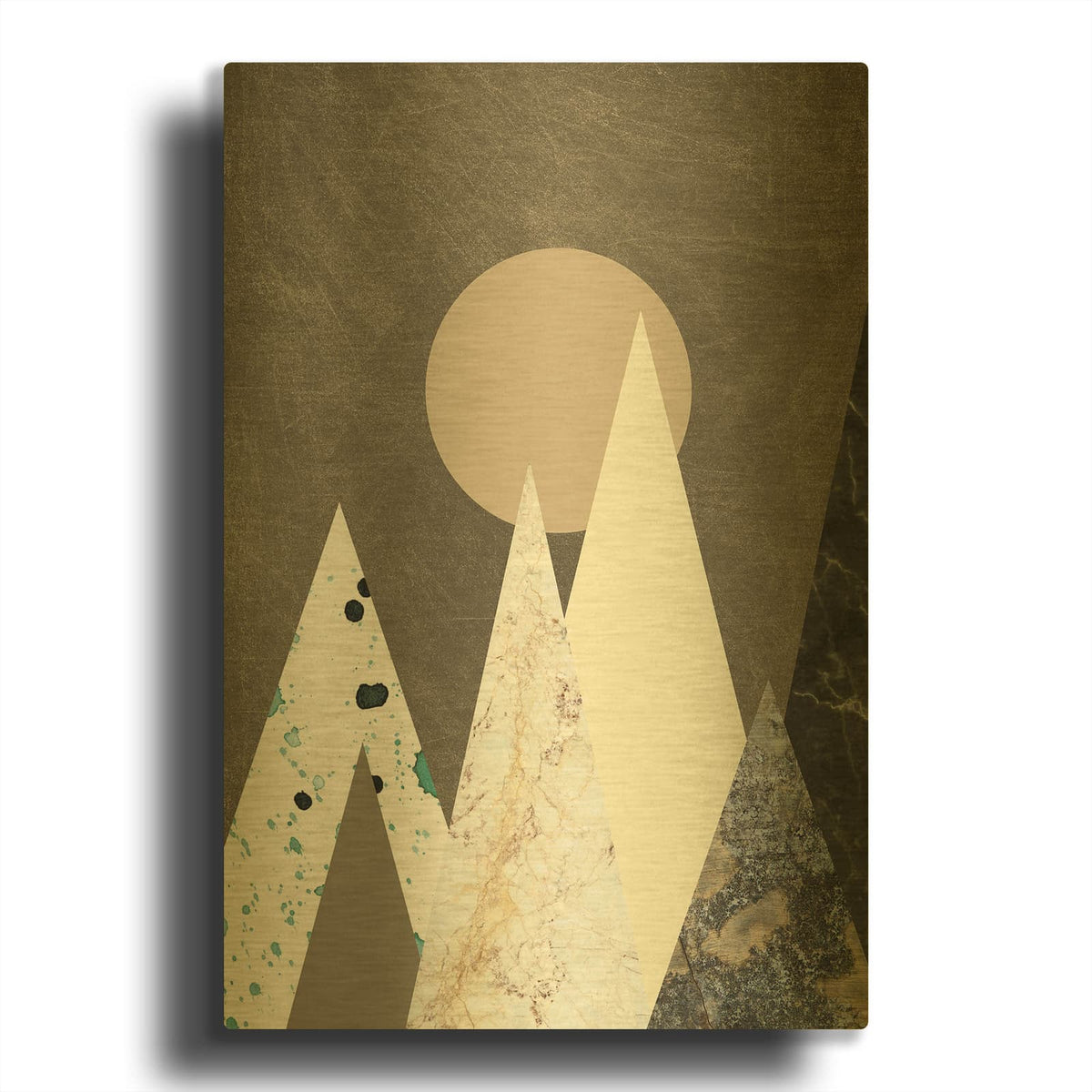 'Peaks' By Design Fabrikken Gold Metal Wall Art