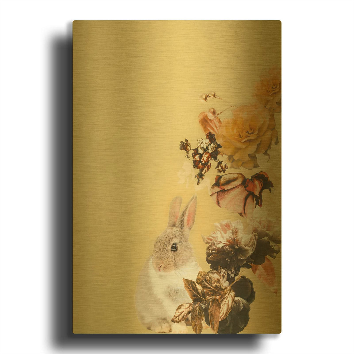 'Pet Couture 4' By Design Fabrikken Gold Metal Wall Art
