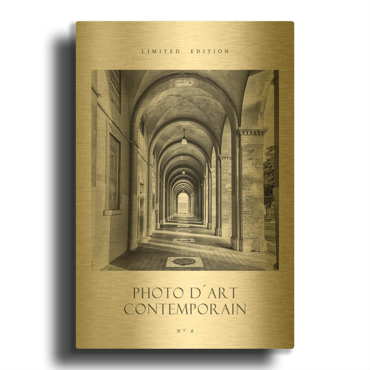'Photo D´Art No 6' By Design Fabrikken Gold Metal Wall Art