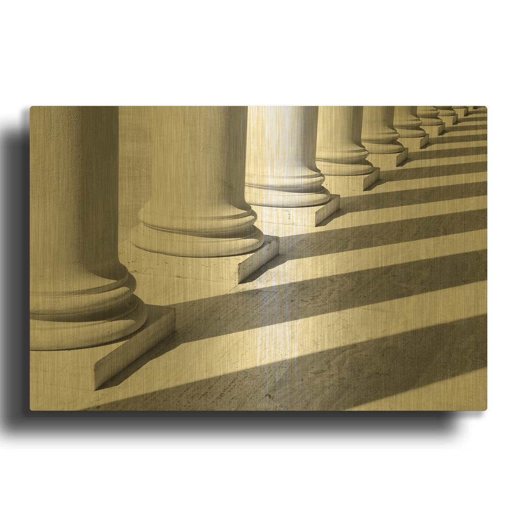'Pillars 1' By Design Fabrikken Gold Metal Wall Art