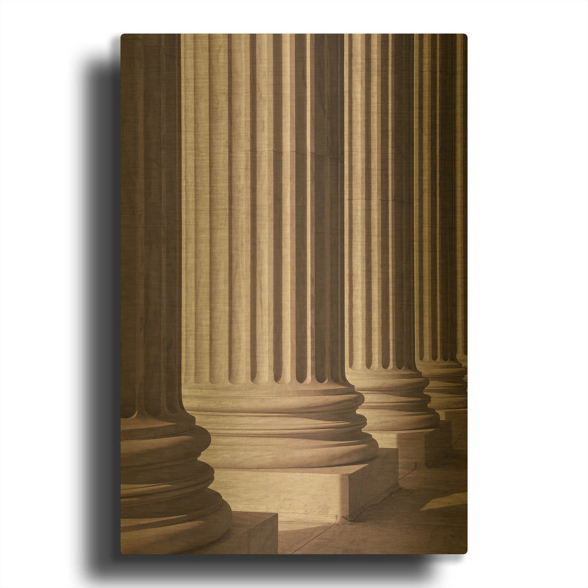 'Pillars 2' By Design Fabrikken Gold Metal Wall Art