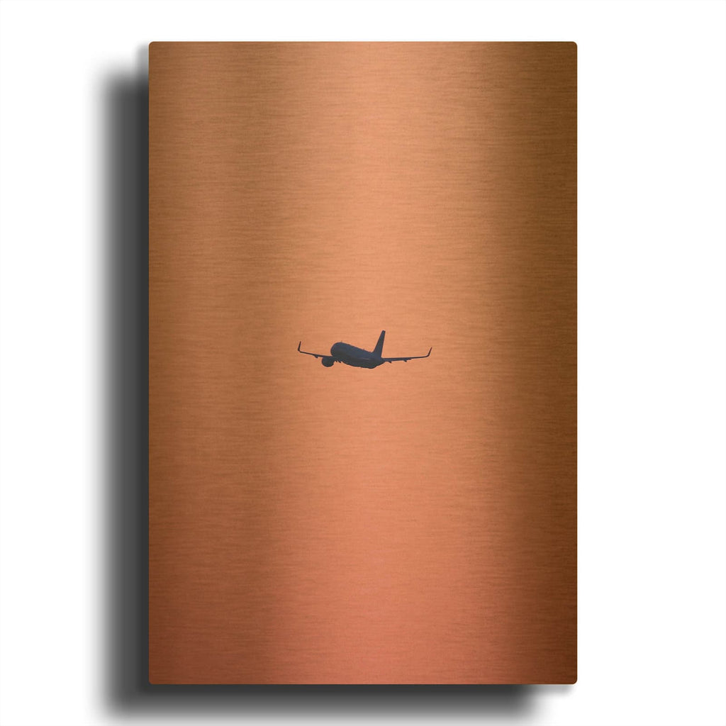 'Pink Flight' By Design Fabrikken Gold Metal Wall Art