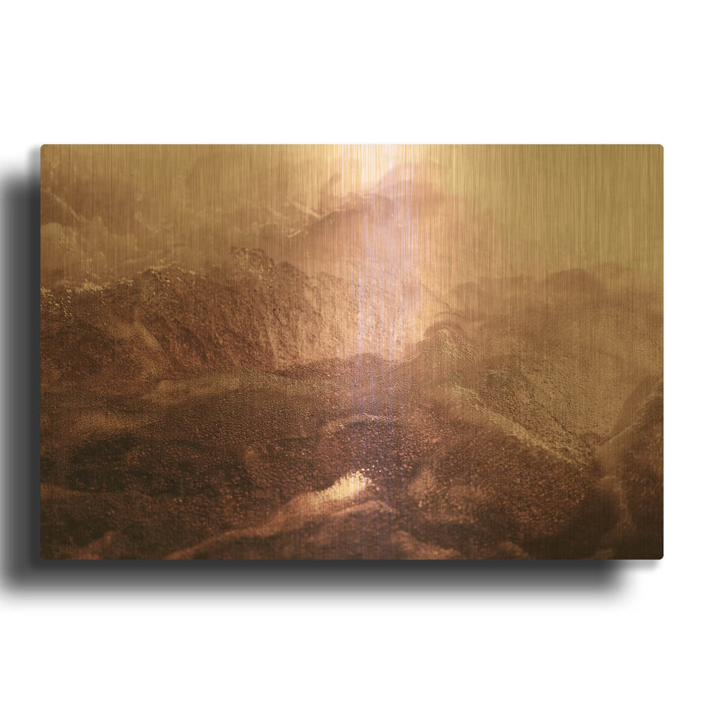 'Pink Motion' By Design Fabrikken Gold Metal Wall Art