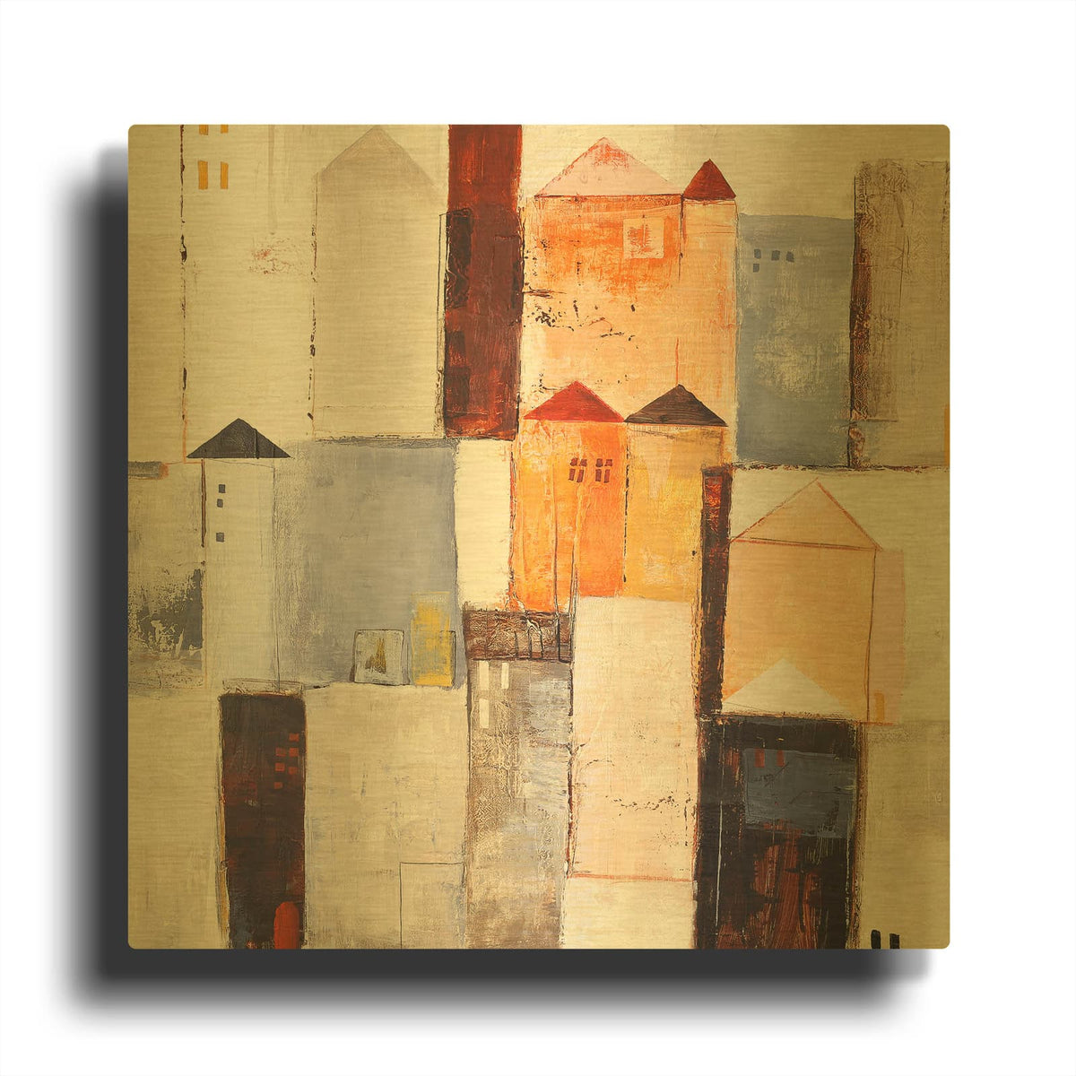 'Playground 2' By Design Fabrikken Gold Metal Wall Art