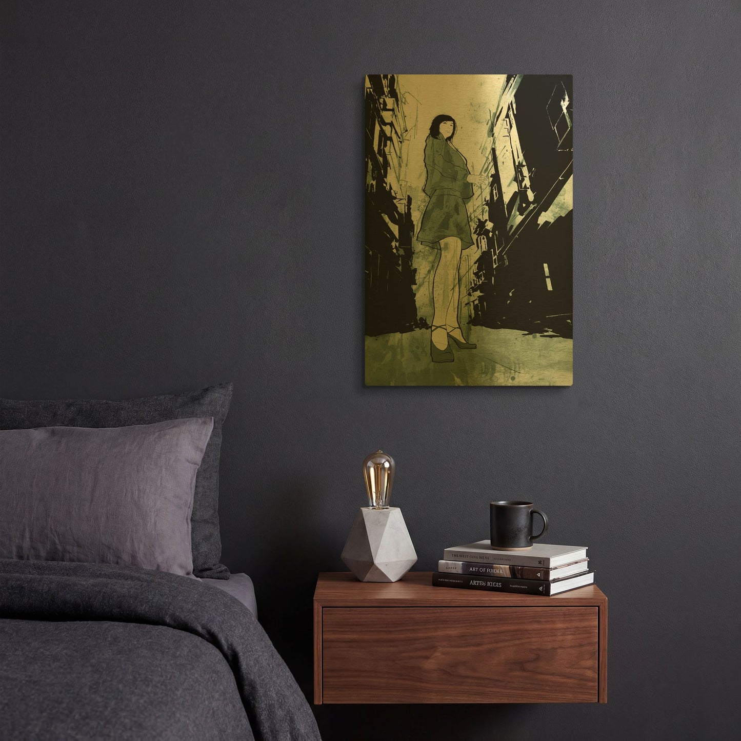 'Stray' By Jonathan Lam Gold Metal Wall Art