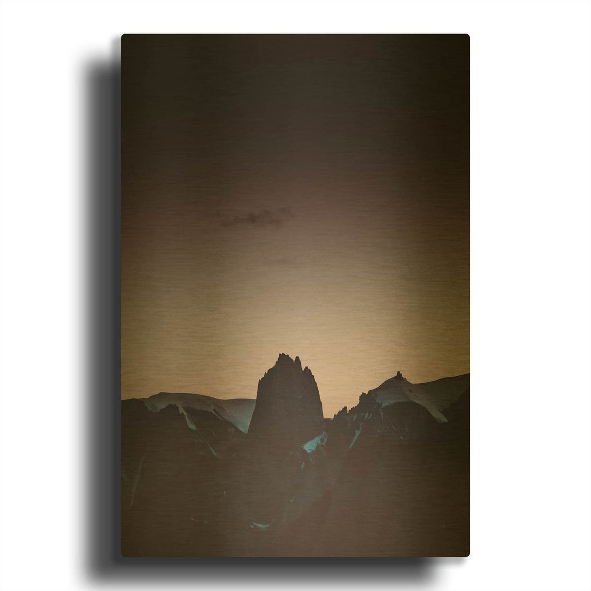 'Purple Light 1' By Design Fabrikken Gold Metal Wall Art