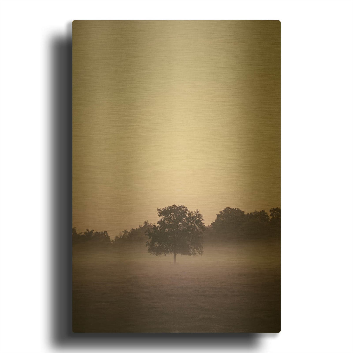 'Purple Light 2' By Design Fabrikken Gold Metal Wall Art
