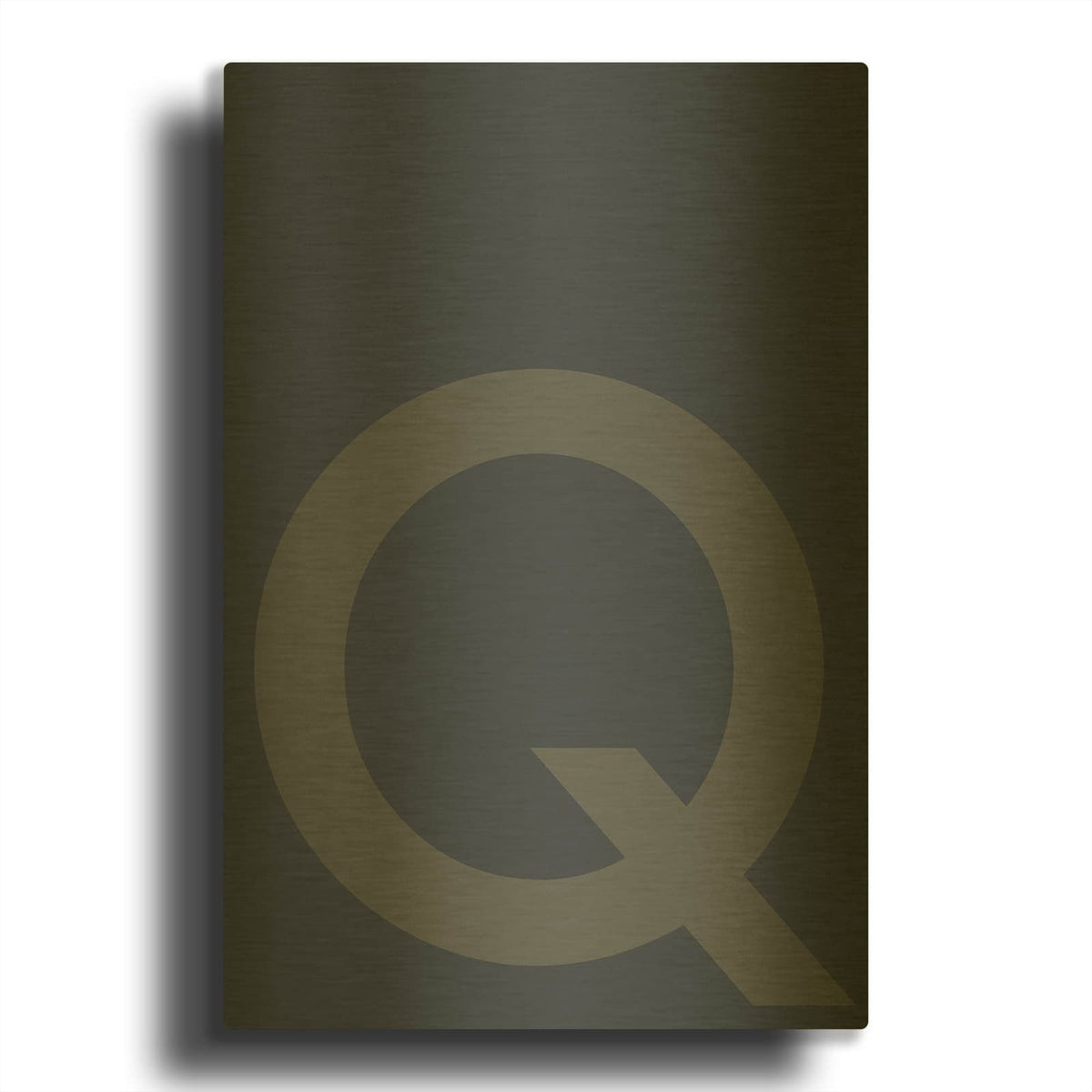 'Q' By Design Fabrikken Gold Metal Wall Art