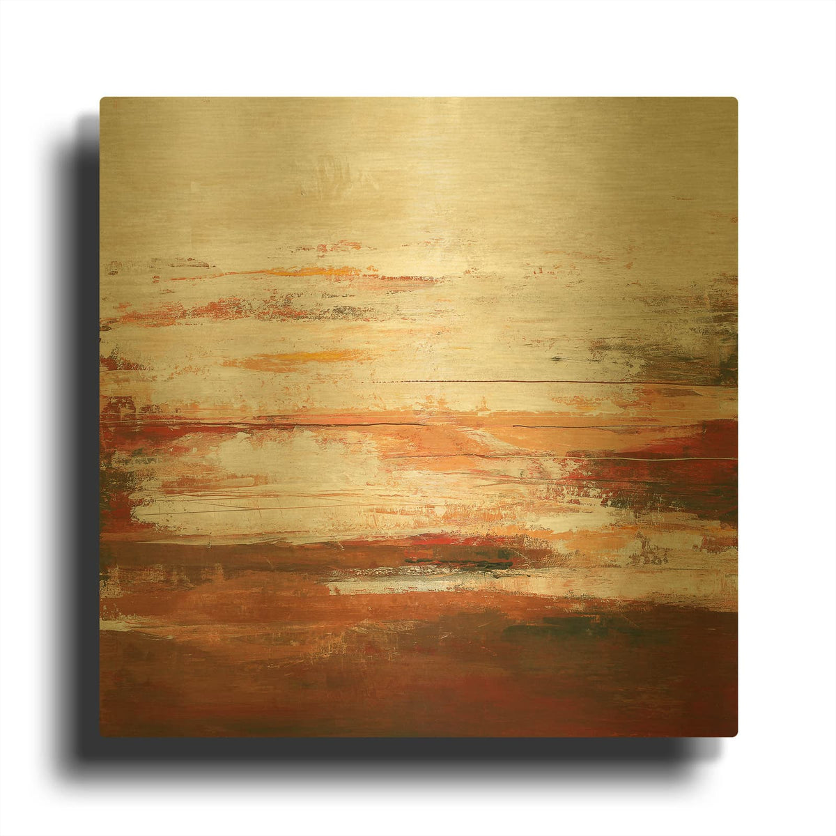 'Red Limit' By Design Fabrikken Gold Metal Wall Art