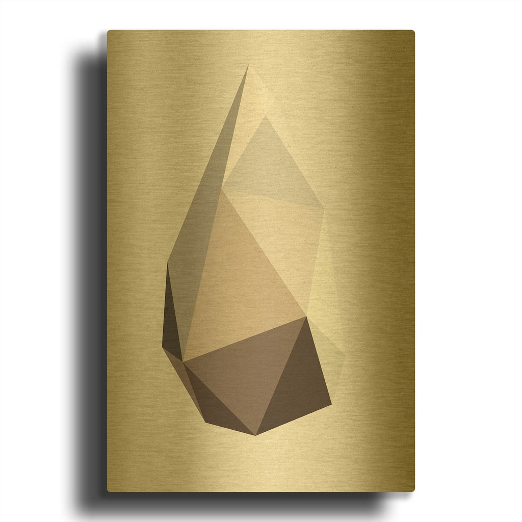 'Rock 1' By Design Fabrikken Gold Metal Wall Art