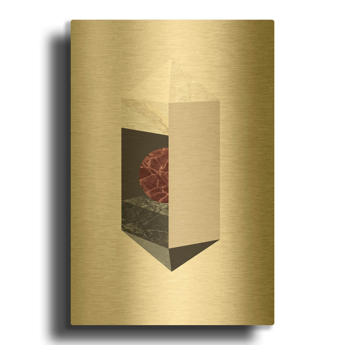 'Scene 1' By Design Fabrikken Gold Metal Wall Art