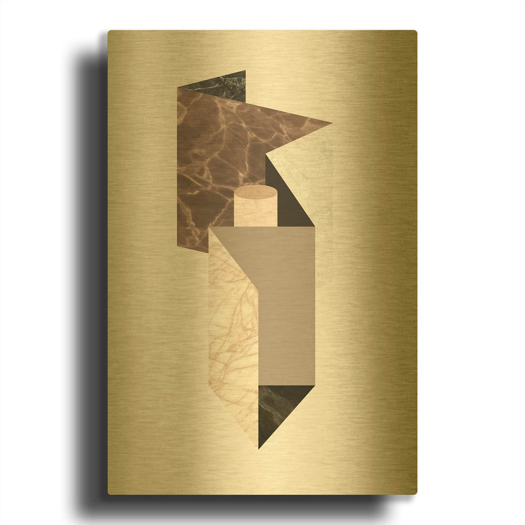 'Scene 2' By Design Fabrikken Gold Metal Wall Art