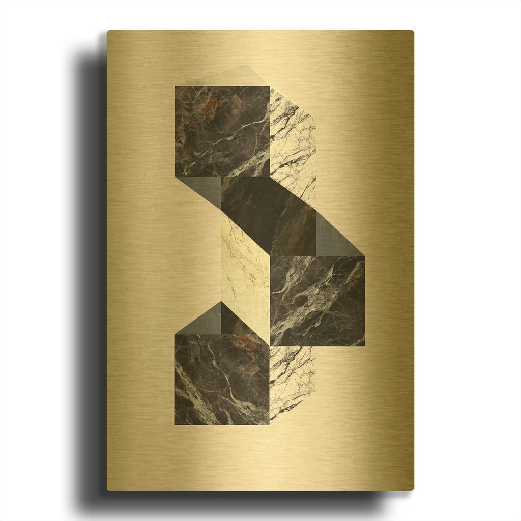 'Scene 3' By Design Fabrikken Gold Metal Wall Art