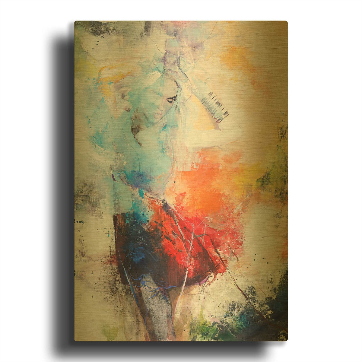 'She Dances' By Design Fabrikken Gold Metal Wall Art