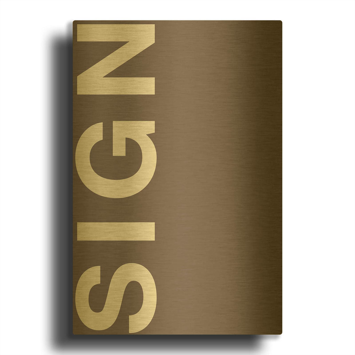 'Sign' By Design Fabrikken Gold Metal Wall Art
