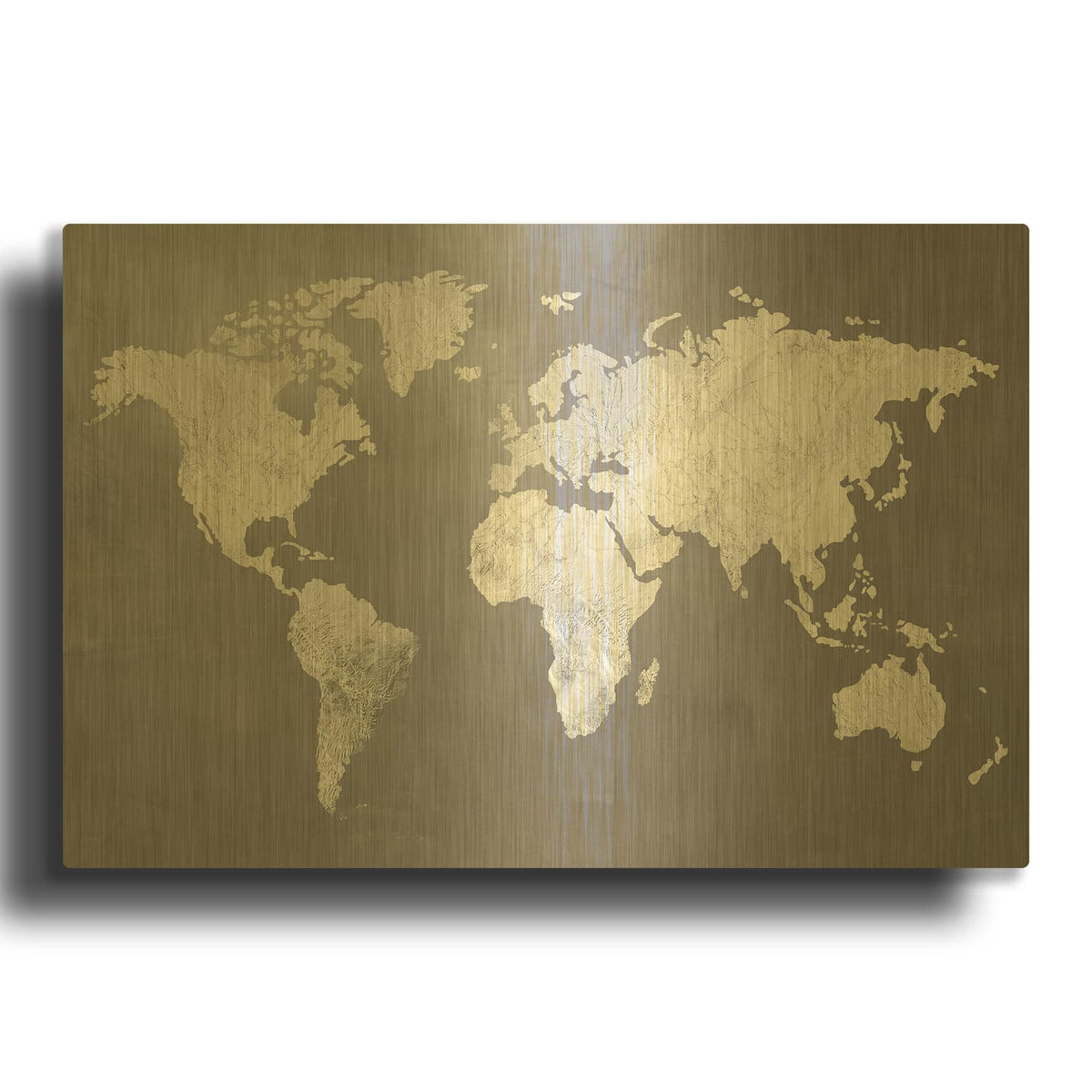 'Silver World' By Design Fabrikken Gold Metal Wall Art