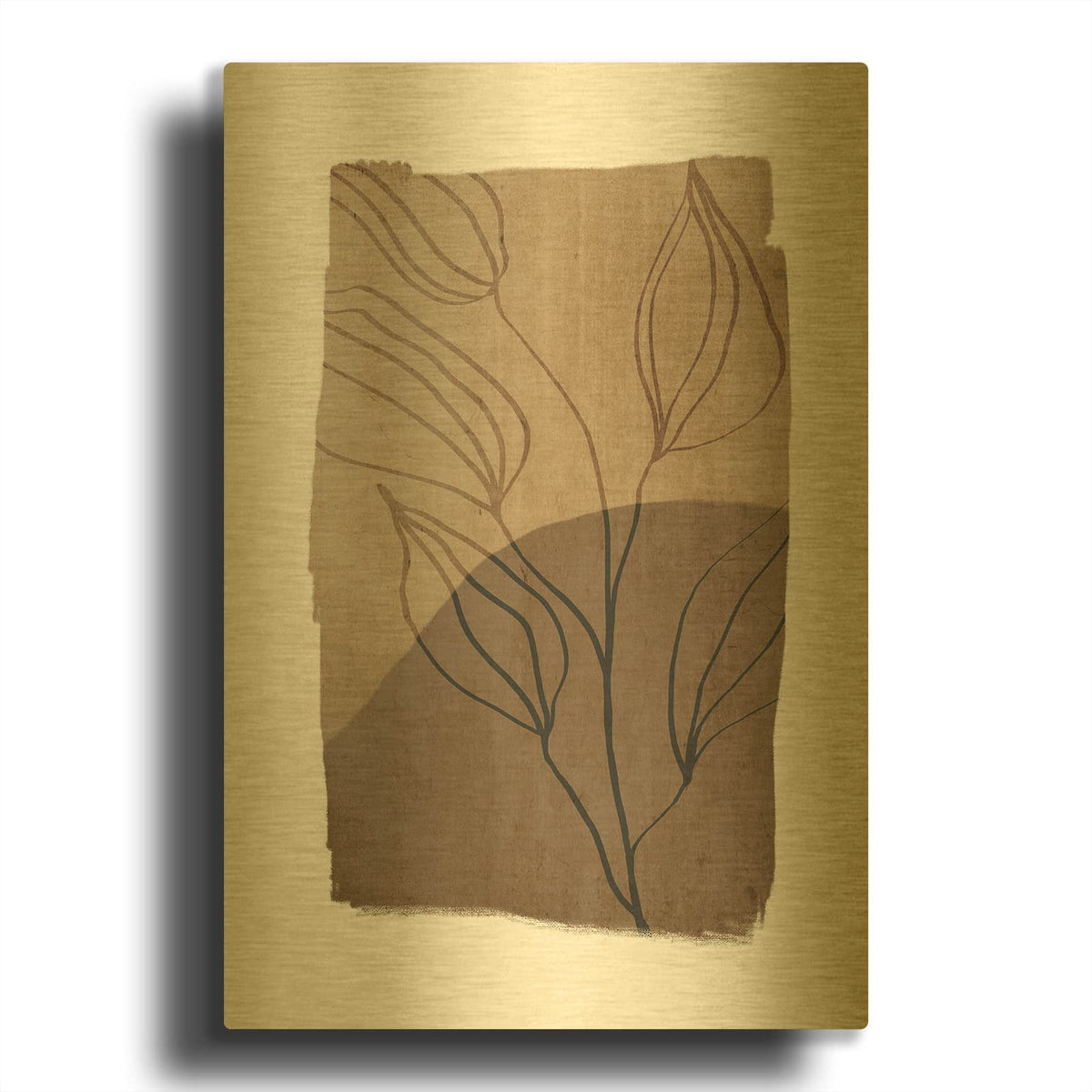 'Simplicity 1' By Design Fabrikken Gold Metal Wall Art