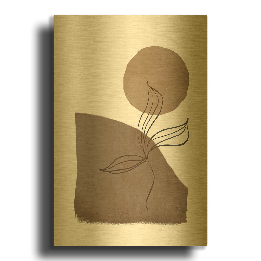 'Simplicity 2' By Design Fabrikken Gold Metal Wall Art