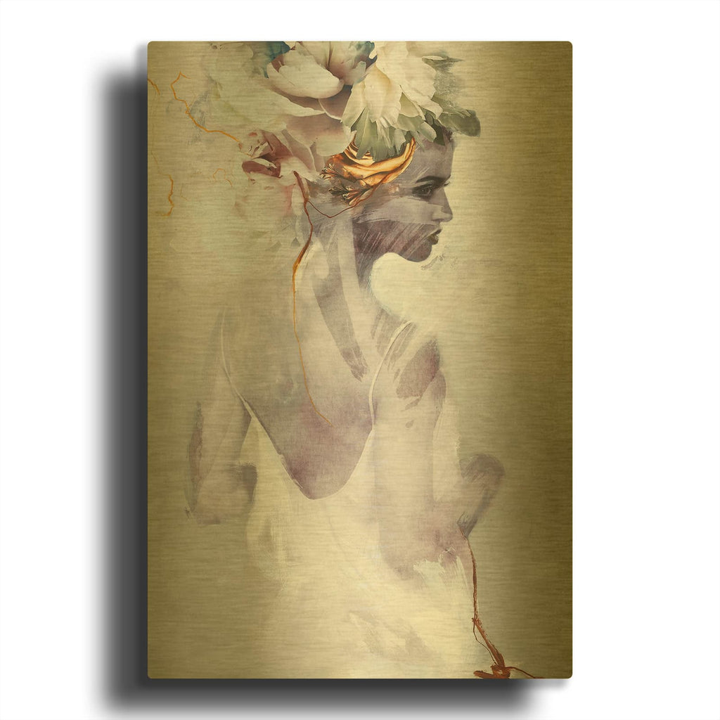 'Soft Couture' By Design Fabrikken Gold Metal Wall Art