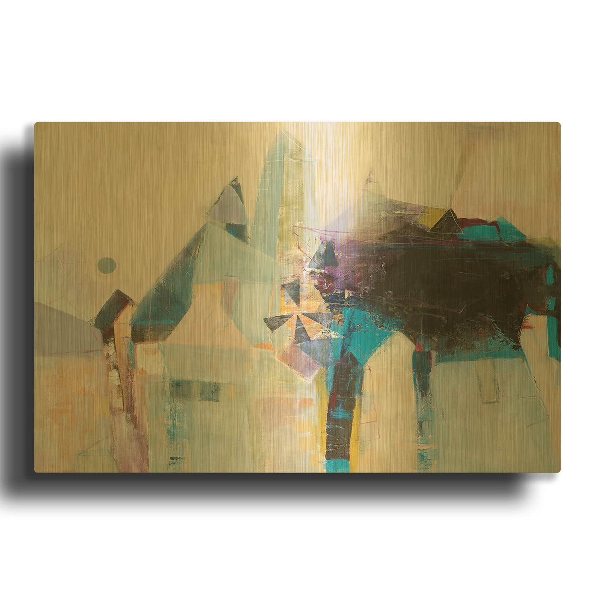 'Spinning Mill 1 MF952-0689' By Design Fabrikken Gold Metal Wall Art