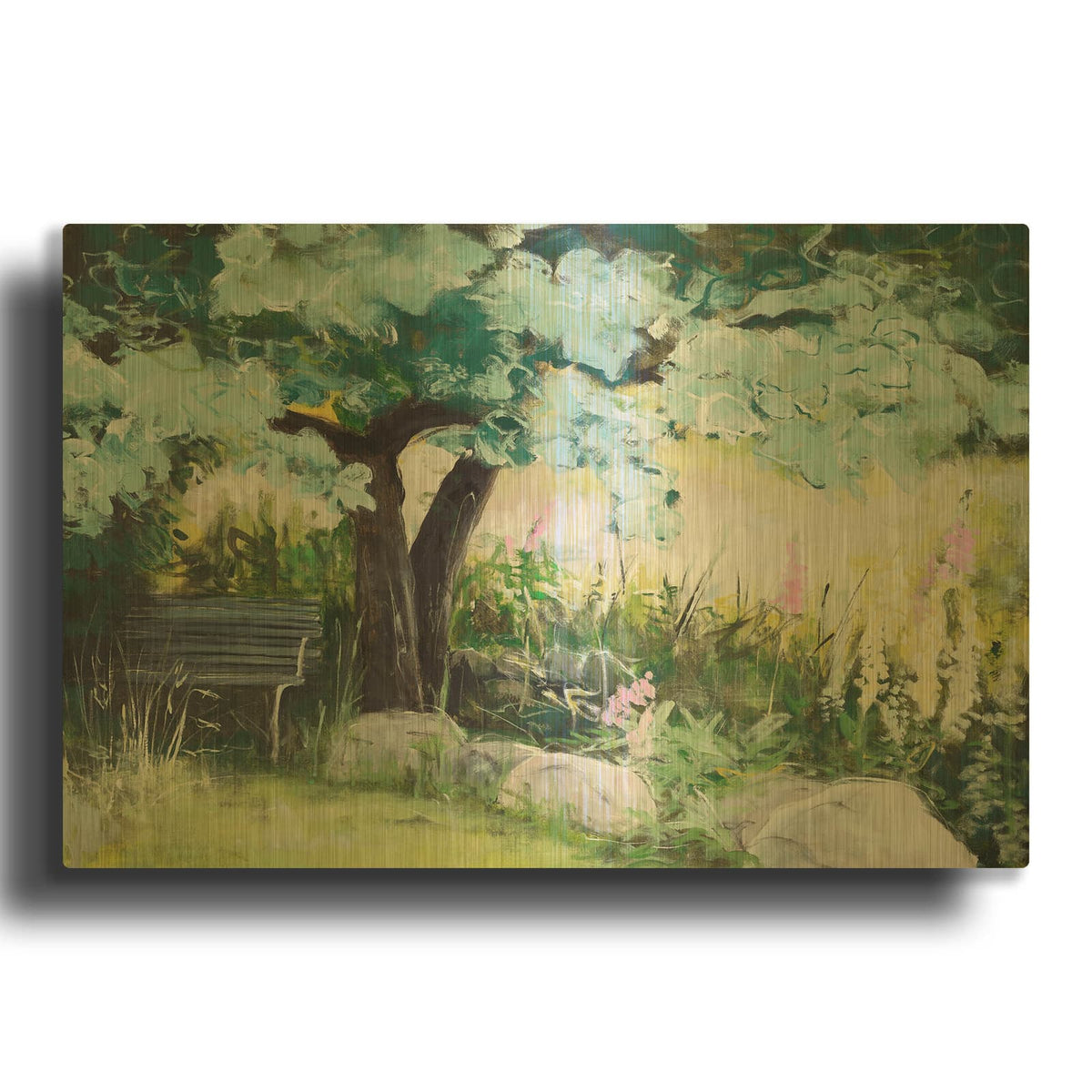 'Spring Field MF952-0691' By Design Fabrikken Gold Metal Wall Art