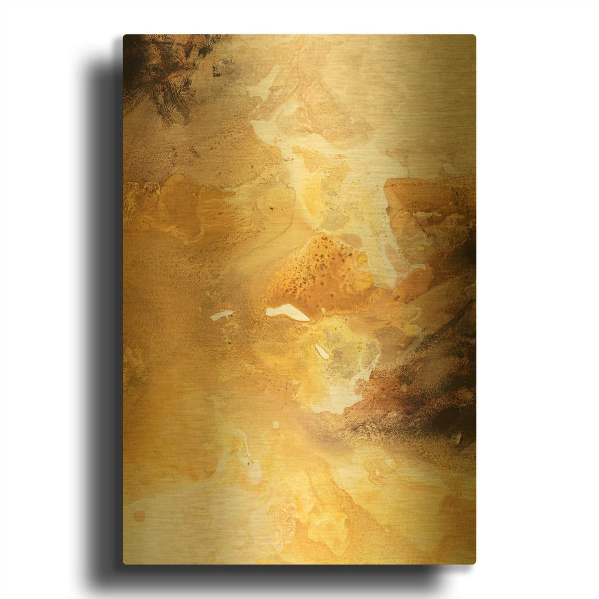 'Still Water 6 MF969-2103' By Design Fabrikken Gold Metal Wall Art