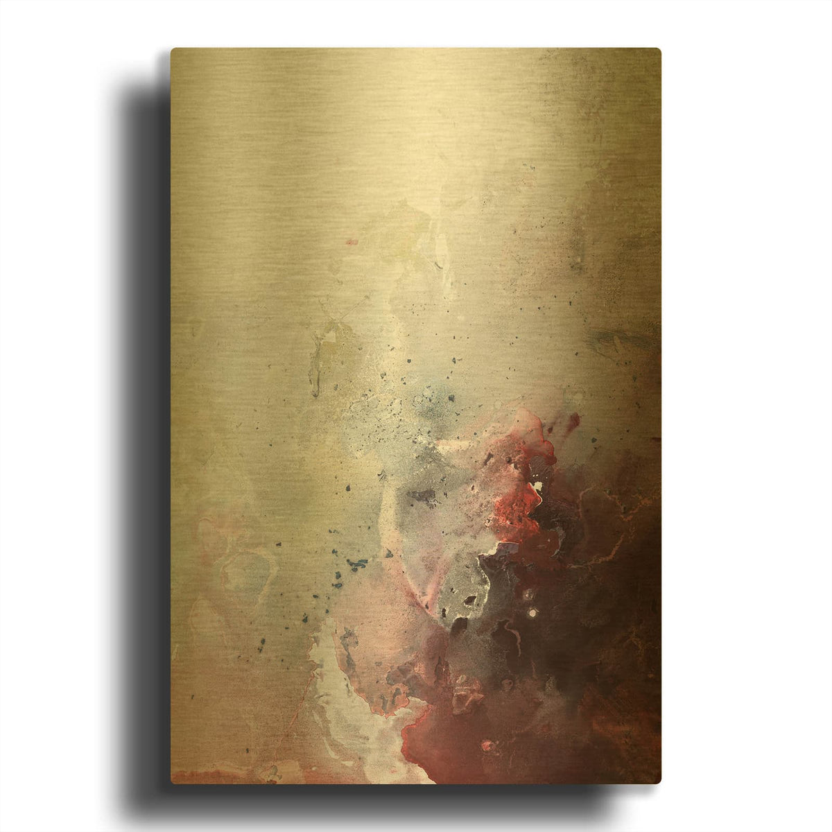 'Still Water 7 MF969-2139' By Design Fabrikken Gold Metal Wall Art