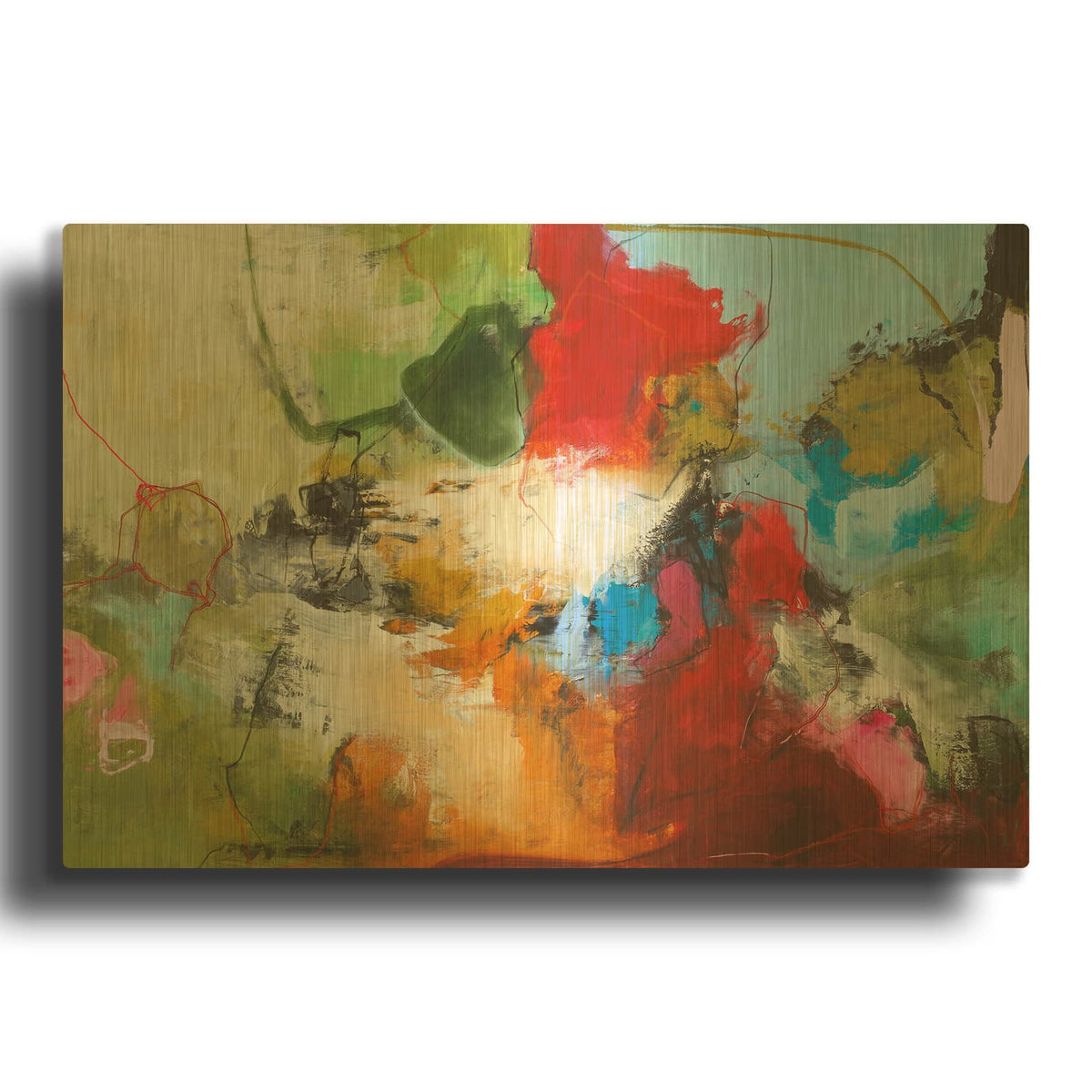 'Tango 1 MF952-0692' By Design Fabrikken Gold Metal Wall Art