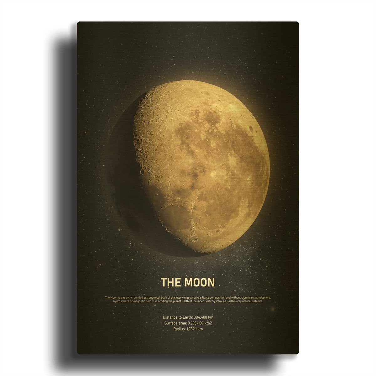 'The Moon MF969-1932' By Design Fabrikken Gold Metal Wall Art