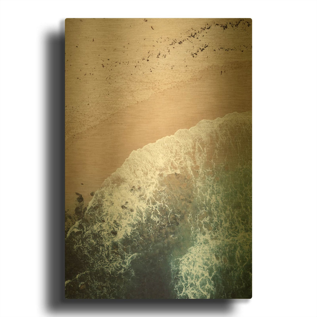 'The Shore MF969-0963' By Design Fabrikken Gold Metal Wall Art