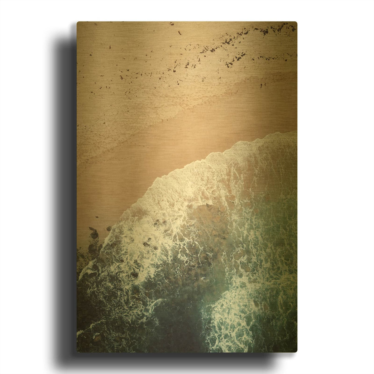 'The Shore MF969-0963' By Design Fabrikken Gold Metal Wall Art