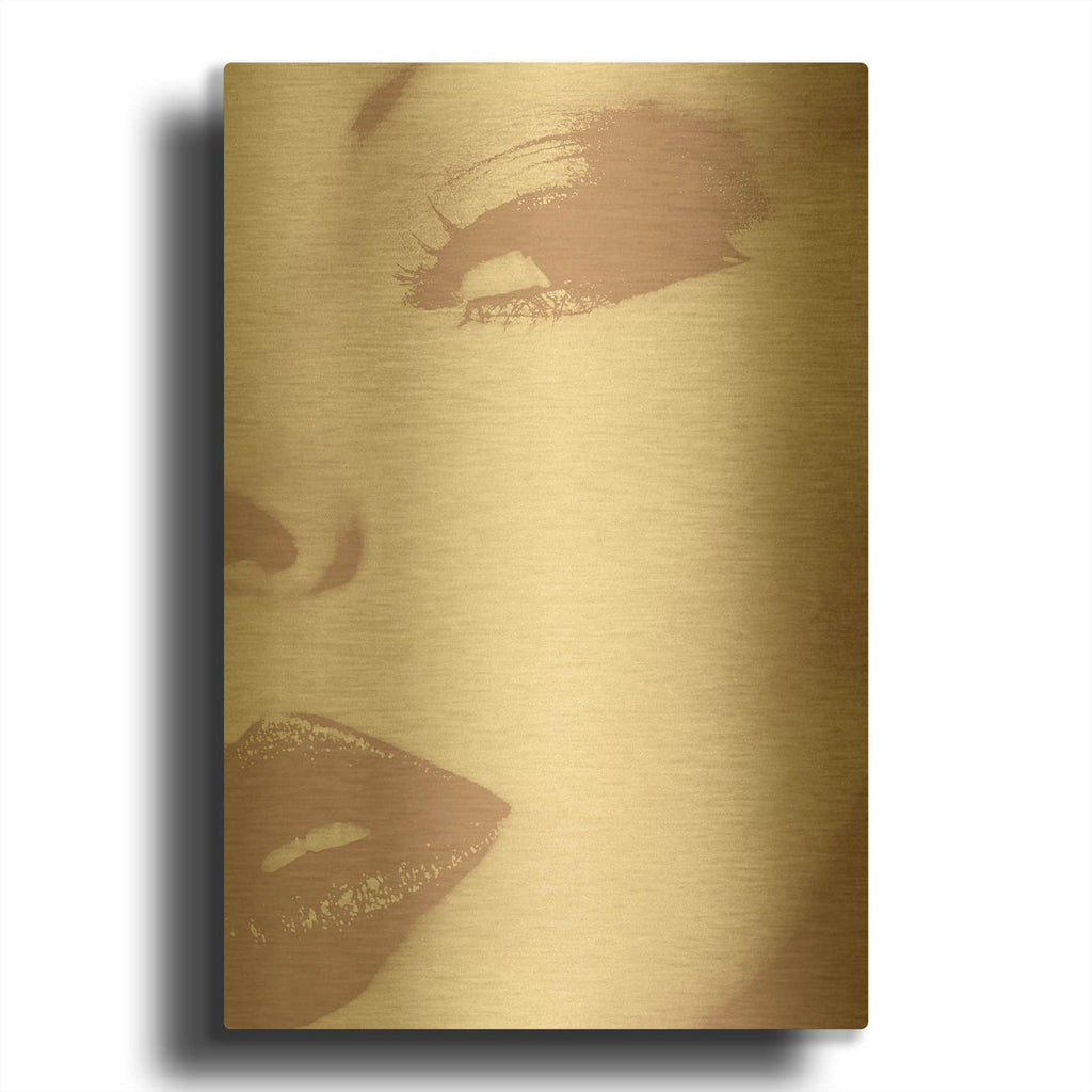 'This Way MF969-1125' By Design Fabrikken Gold Metal Wall Art