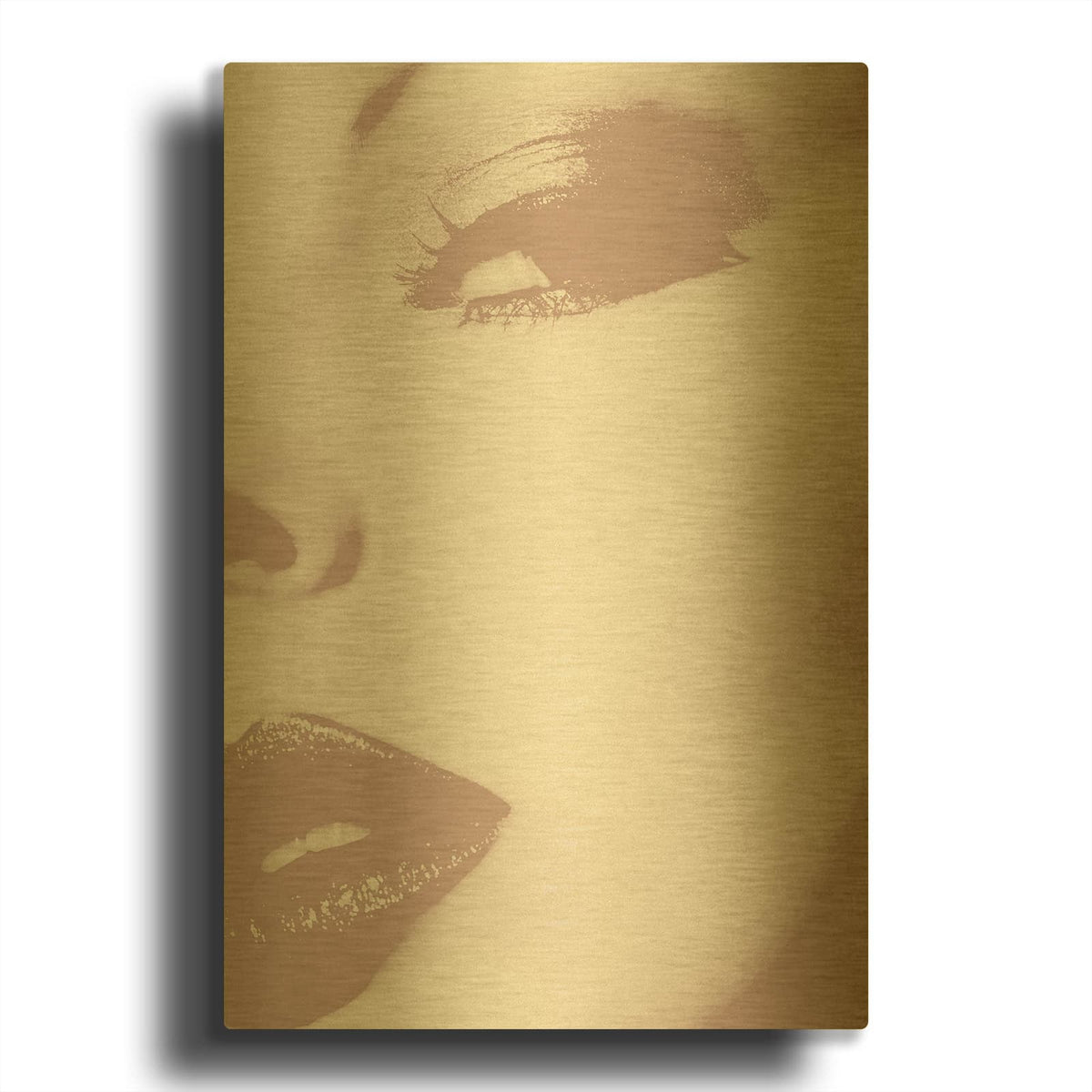 'This Way MF969-1125' By Design Fabrikken Gold Metal Wall Art