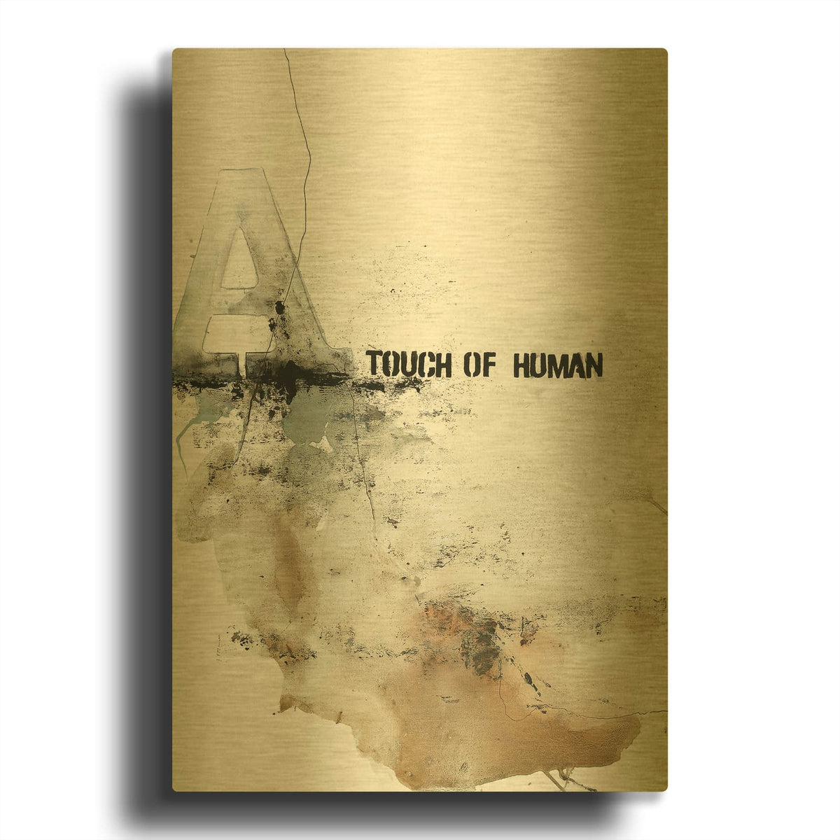 'Touch of Human MF969-1625' By Design Fabrikken Gold Metal Wall Art