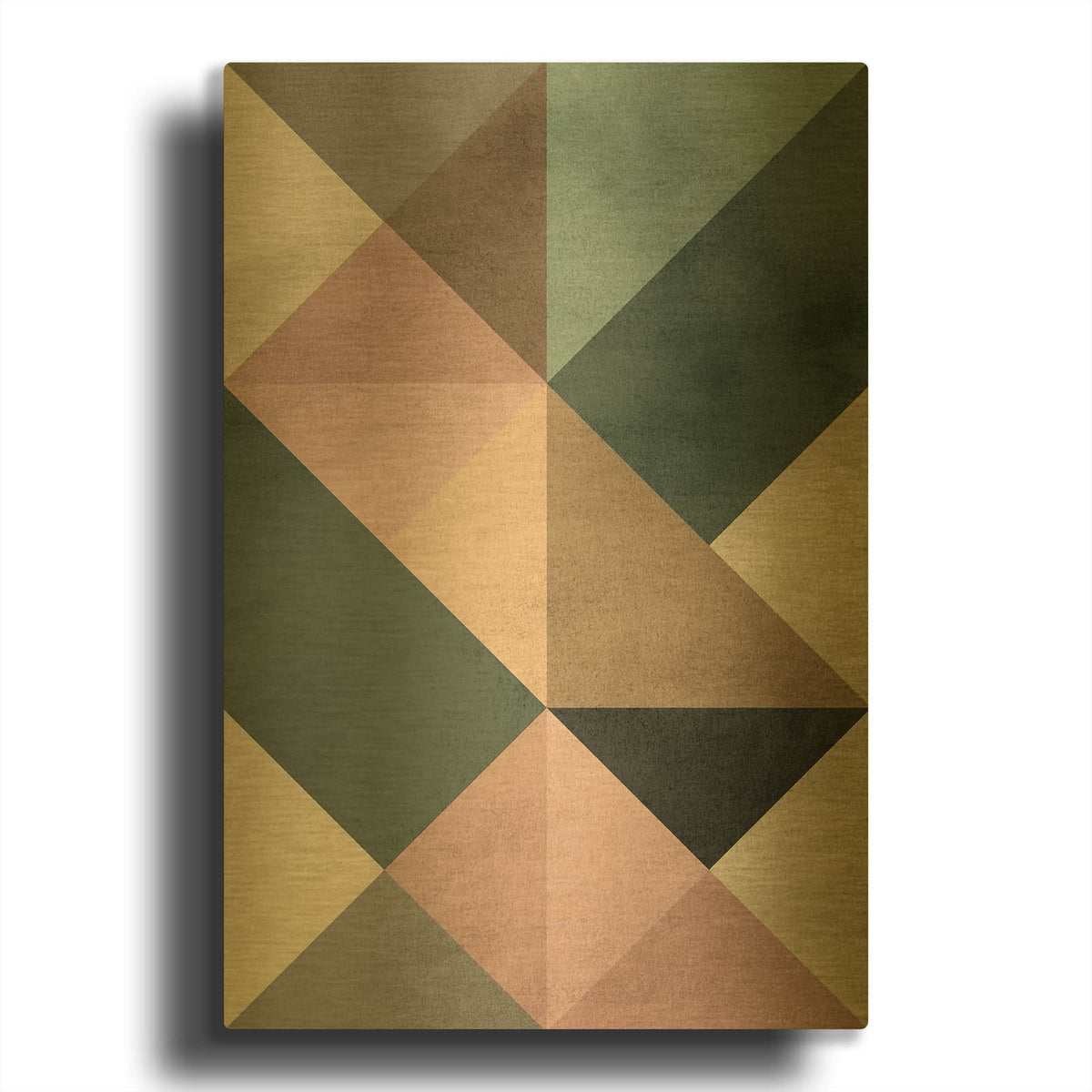 'Triangle-2 MF969-1915' By Design Fabrikken Gold Metal Wall Art
