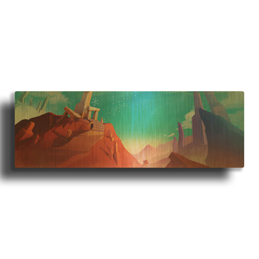 'Hidden Portal' By Jonathan Lam Gold Metal Wall Art