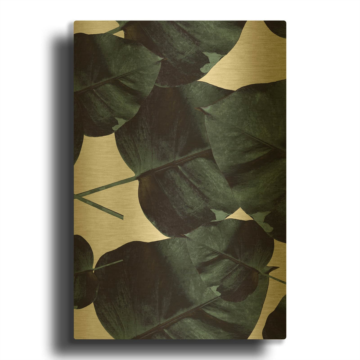 'Tropic Sensation MF969-0813' By Design Fabrikken Gold Metal Wall Art